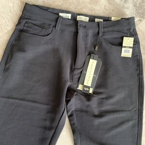 Scott James Slim Fit Stretch Pants Men's 34x32 5-Pocket Black NWT